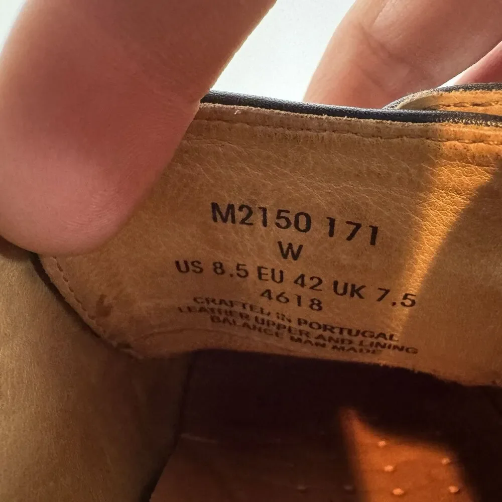 S Samuel Hubbard ’Highlander’ Mens 8.5 W‎ Brown Pebble Grain Leather Dress Shoes